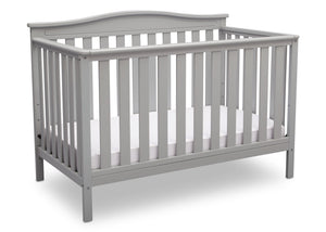 Delta Children Grey (026) Independence 4-in-1 Convertible Crib, Angled Crib View a3a 4