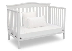 Delta Children Bianca White (130) Independence 4-in-1 Convertible Crib, Daybed Conversion b6b 12