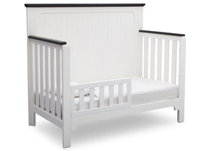 Delta Children Bianca with Rustic Ebony (135) Providence 4-in-1 Crib, Toddler Bed Conversion a5a 4