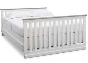 Delta Children Bianca with Rustic Haze (136) Providence Classic 4-in-1 Convertible Crib (548650), Full Size Bed, b6b 13