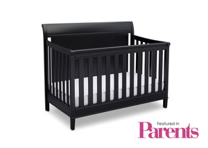 Delta Children Ebony (0011) New Haven 4-in-1 Crib, With Seal, a7a 13