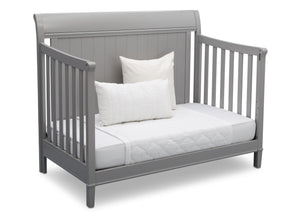 Delta Children Grey (026) New Haven 4-in-1 Crib, Angled Conversion to Daybed, b5b 18