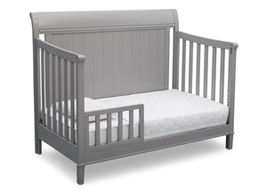 Delta Children Grey (026) New Haven 4-in-1 Crib, Angled Conversion to Toddler Bed, b4b 17