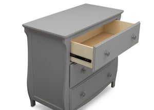 Delta Children Grey (026) Lancaster 3 Drawer Dresser with Changing Top (552030), Detail, a4a 5