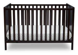 Delta Children Dark Chocolate (207) Heartland Classic 4-in-1 Convertible Crib, Crib Front, d2d 25