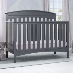 Delta Children Charcoal Grey (029) Bennington Elite Arched 4-in-1 Convertible Crib 17