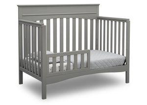 Delta Children Grey (026) Skylar 4-in-1 Convertible Crib (558150), Toddler Bed, b4b 11