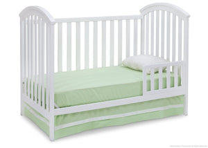 Delta Children White (100) Arbour 3-in-1 Crib Toddler Bed Conversion a5a 6