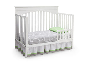 Delta Children White (100) Layla 4-in-1 Crib, Toddler Bed Conversion a4a 6
