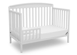 Delta Children Bianca White (130) Brayden 4-in-1 Crib, Toddler Bed Conversion b4b 12