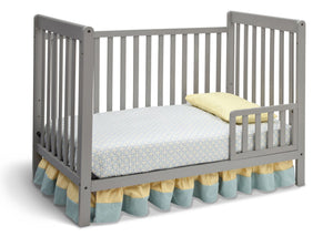 Delta Children Grey Delta Children Grey (026) Waves 3-in-1-Crib, Toddler Bed Conversion a3a 8