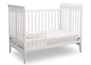 Delta Children White (100) Parkside 3-in-1-Crib, Toddler Bed Conversion a5a 5