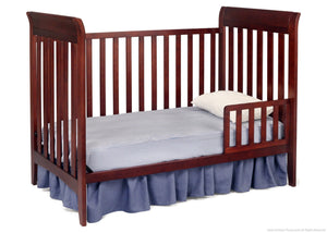 Delta Children Black Cherry Espresso (607) Bayside 3-in-1 Crib Toddler Bed Conversion a3a 3