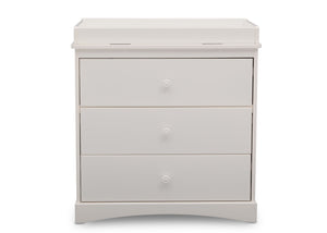 Delta Children White (100) Sutton 3 Drawer Dresser with Topper 5