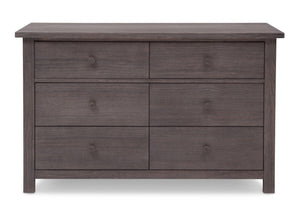 Serta Rustic Grey (084) Northbrook 6 Drawer Dresser, Front View a1a 3