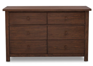 Serta Rustic Oak (229) Northbrook 6 Drawer Dresser, Front View b1b 10
