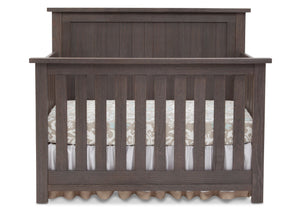 Serta Rustic Grey (084) Northbrook 4-in-1 Crib, Front View with Crib Conversion a1a 3