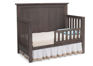 Serta Rustic Grey (084) Northbrook 4-in-1 Crib, Side View with Toddler Bed Conversion a3a 4