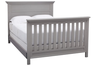 Serta Grey (026) Fairmount 4-in-1 Crib, Side View with Full Bed Conversion b7b 8