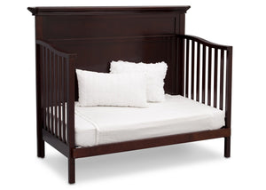 Serta Dark Chocolate (207) Fairmount 4-in-1 Crib, Side View with Day Bed Conversion c6c 19