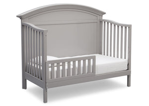Serta Grey (026) Adelaide 4-in-1 Crib, Side View with Toddler Bed Conversion a5a 5