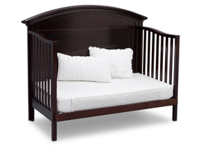 Serta Dark Chocolate (207) Adelaide 4-in-1 Crib, Side View with Day Bed Conversion c6c 16
