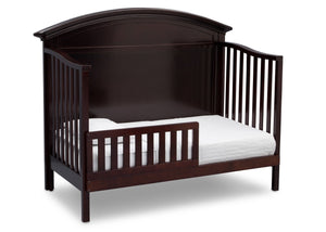 Serta Dark Chocolate (207) Adelaide 4-in-1 Crib, Side View with Toddler Bed Conversion c5c 15