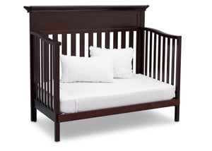 Serta Dark Chocolate (207) Fernwood 4-in-1 Crib, Side View with Day Bed Conversion c6c 16
