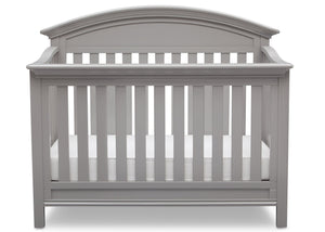 Serta Grey (026) Aberdeen 4-in-1 Crib, Front View with Crib Conversion a3a 5