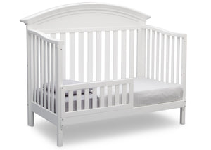 Serta Bianca (130) Aberdeen 4-in-1 Crib, Side View with Toddler Bed Conversion b5b 12