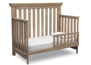 Serta Rustic Driftwood (112) Langley 4-in-1 Crib Right View Toddler Bed Conversion b3b 9