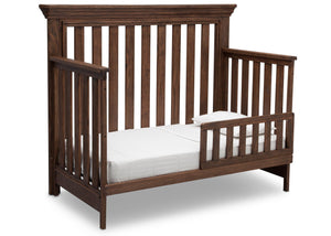 Serta Rustic Oak (229) Langley 4-in-1 Crib Right View Toddler Bed Conversion c3c 14