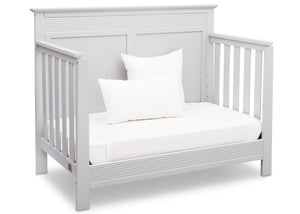 Serta Bianca White (130) Fall River 4-in-1 Convertible Crib, Right Daybed View b4b 11