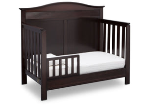 Serta Dark Chocolate (207) Barrett 4-in-1 Convertible Crib, Right Toddler Bed View c3c 19