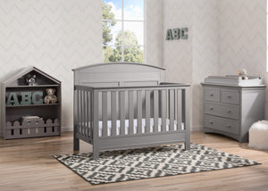 Serta Grey (026) Ashland 4-in-1 Convertible Crib, Room View a1a 0