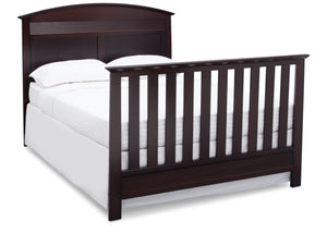 Serta Dark Chocolate (207) Ashland 4-in-1 Convertible Crib, Right Toddler Bed View with Footboard c6c 19