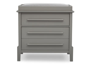 Serta Mid-Century Classic 3 Drawer Dresser Grey (026), Front a1a 4
