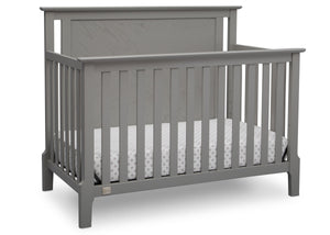 Serta Mid-Century Modern Lifestyle 4-in-1 Crib Grey (026) Angle a2a 0