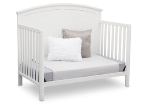 Delta Children White (100) Somerset 4-in-1 Crib Side View, Day Bed Conversion a5a 6
