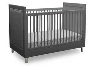 Delta Children Charcoal Grey (1323) Avery 3-in-1 Convertible Crib (708130), Right Crib Silo View 10