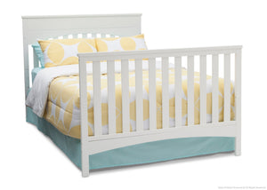 Delta Children White Ambiance (108) Bennington Lifestyle 4-in-1 Crib, Full-Size Bed Conversion a6a 6