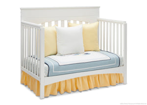 Delta Children White Ambiance (108) Bennington Lifestyle 4-in-1 Crib, Day Bed Conversion a5a 5