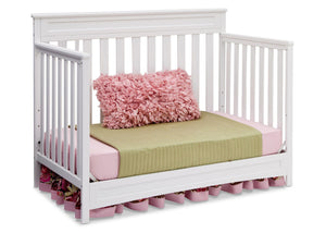 Delta Children White (100) Geneva 4-in-1 Crib, Day Bed Conversion b4b 12