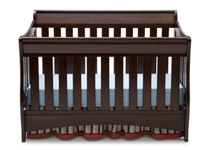 Delta Children Chocolate (204) Birkdale 4-in-1 Crib, Front Crib View a2a 2
