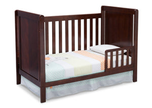 Delta Children Chocolate (204) Cypress 4-in-1 Crib, Toddler Bed Conversion with Toddler Guard Rail b5b 8