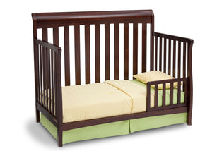 Delta Children Black Cherry Espresso (607) Marquis 4-in-1 Crib, Toddler Bed Conversion b3b 8