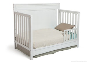 Delta Children White (100) Princeton 4-in-1 Crib, Toddler Bed Conversion b3b 4