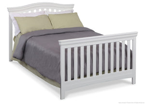 Delta Children White Ambiance (108) Bennington Curved 4-in-1 Crib Full Bed Conversion a5a 6
