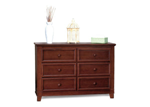 Delta Children Caramel (233) Westin 3 Drawer Dresser, Right View with Props a1a 0