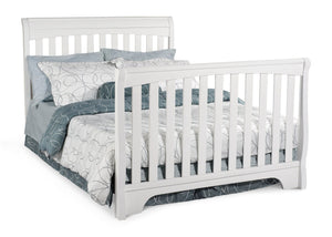 Delta Childrens White (100) Eclipse 4-in-1 Full Bed Conversion a5a 7